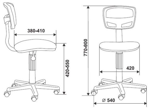Кресло для оператора Бюрократ CH-299NX/15-21