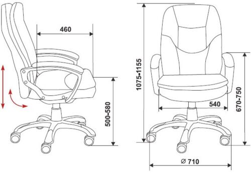 Кресло для руководителя Бюрократ CH-868AXSN/Brown