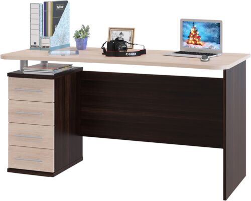 Компьютерный стол Сокол КСТ-105.1 венге/беленый дуб