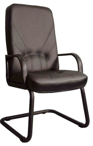 Кресло для посетителя Мирэй Менеджер стандарт конференц кожа (черная)