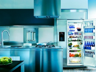 Белая кухня серый холодильник (75 фото)