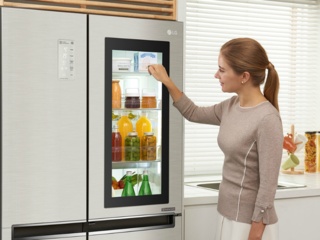 Дизайн кухни с двухдверным холодильником (35 фото)