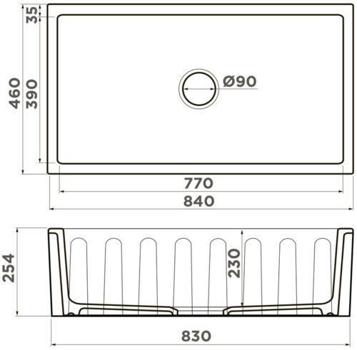 Кухонная мойка Omoikiri Mikura 83-WH Natceramic/белый, 4997080