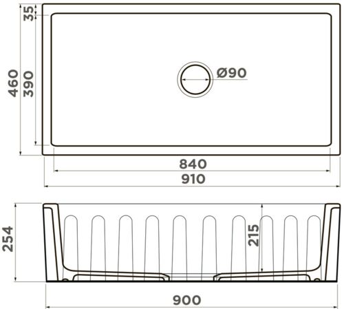 Кухонная мойка Omoikiri Mikura 91-WH Glossy Natceramic/белый, 4993260