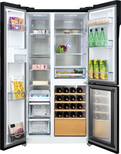 Холодильник Side-by-side Hiberg RFS-700DX NFGB inverter Wine с винной камерой