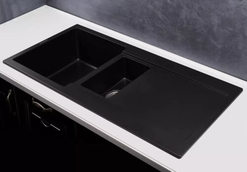 Кухонная мойка Kuppersberg MODENA 1,5B2D BLACK METALLIC