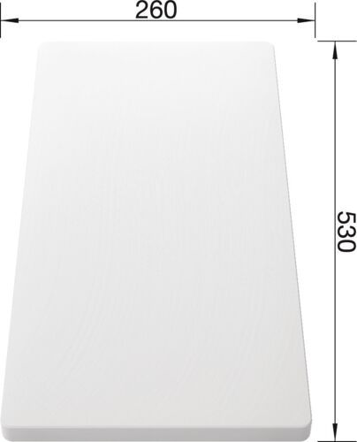 Разделочная доска Blanco 217611 белый пластик 530х260 мм