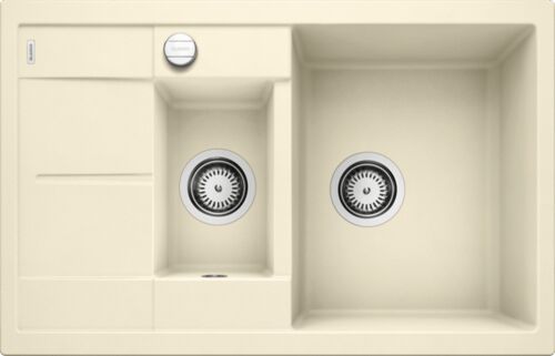Кухонная мойка Blanco Metra 6 S Compact Silgranit жасмин, с клапаном-автоматом, 513469