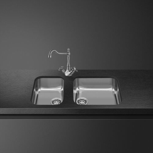 Кухонная мойка Smeg UM30N Нержавеющая сталь с PVD-покрытием, цвет серебро
