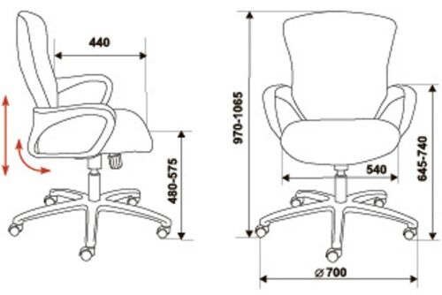 Кресло для руководителя Бюрократ CH-818AXSN-Low/15-21