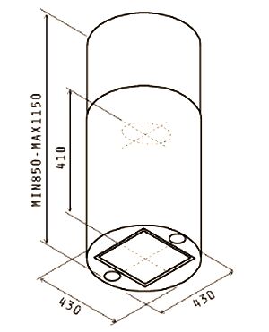 Вытяжка Jetair PIPE ISLAND IX/A/43 PRF0099343A