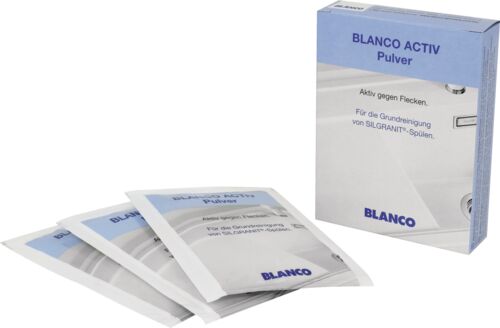 Средство для интенсивной очистки моек Blanco 520784. Упаковка из 3 пакетиков по 25 г