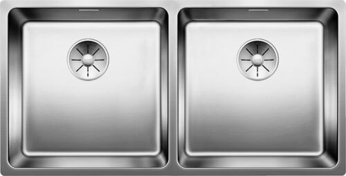 Кухонная мойка Blanco Andano 400/400-U нерж.сталь зеркальная полировка, с отв. арм. InFino, 522987