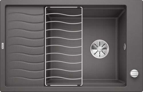 Кухонная мойка Blanco Elon XL 6S Silgranit темная скала, с клапаном-автоматом, 524835