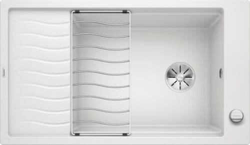 Кухонная мойка Blanco Elon XL 8 S Silgranit белый, с клапаном-автоматом, 524864