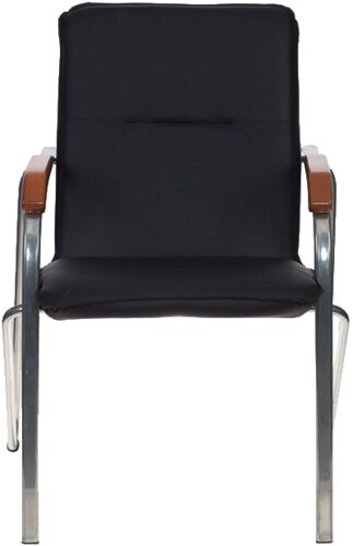 Кресло для посетителя Бюрократ S-SAMBA/BLACK