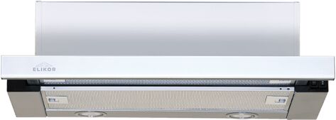 Вытяжка Elikor Интегра GLASS 60П-400-В2Л 144567, белый/стекло белое