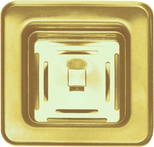 Выпуск для мойки квадратный с вертикальным переливом Alveus 1127152 золотой
