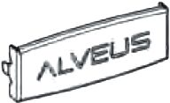 Декоративная заглушка для перелива Alveus 1089538 Anthracite
