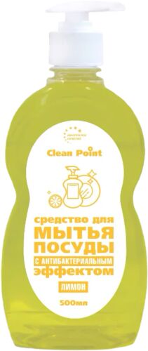 Средство для мытья посуды с антибактериальным эффектом Clean Point СР-А5 лимон