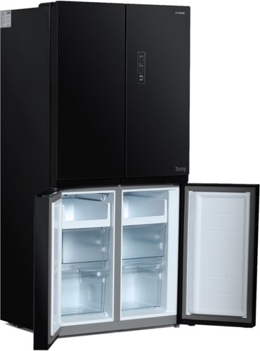 Холодильник Side-by-side Hyundai CM5005F черное стекло