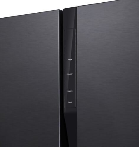 Холодильник Side-by-side Hyundai CS5003F черная сталь