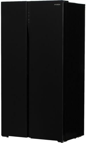 Холодильник Side-by-side Hyundai CS5003F черное стекло