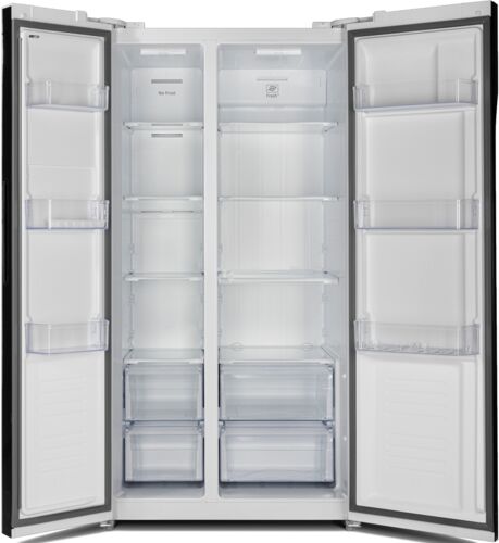 Холодильник Side-by-side Hyundai CS5003F белое стекло
