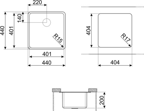 Кухонная мойка Smeg VSTR40CUX