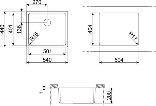 Кухонная мойка Smeg VSTR50BRX