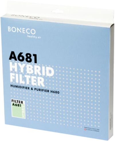 Комбинированный фильтр для увлажнителя воздуха Boneco A681 2-в-1: HEPA + угольн. фильтр, HEPA + Active carbon