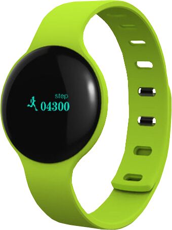 Фитнес-браслет Q-way QSW-10 зеленый ремешок дисплей, шаги, расстояние, колории