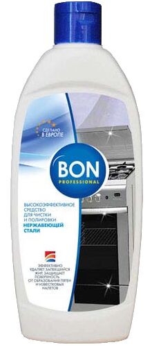 Средство для чистки и полировки нержавеющей стали Bon BN-164, 250 мл.