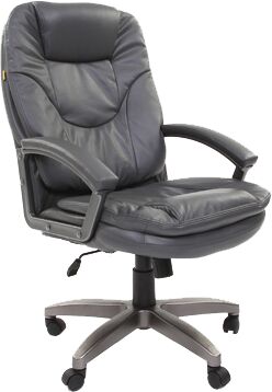 Кресло для руководителя Chairman 668 LT экопремиум серый