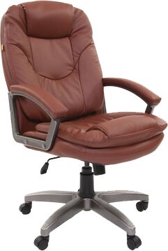 Кресло для руководителя Chairman 668 LT экопремиум коричневый
