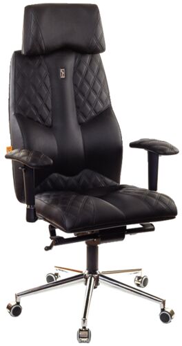 Кресло для оператора Kulik System Business экокожа перфорированная черный