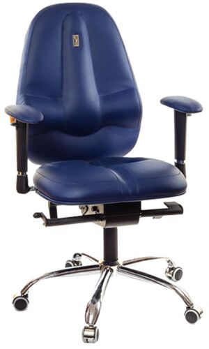 Кресло для руководителя Kulik System Classic Maxi экокожа синий