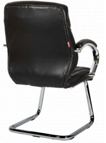 Кресло для посетителя Partcom CS-617P/CH Колорадо-2П хром PU-06 черный