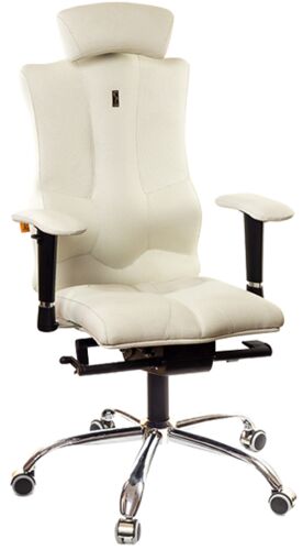 Кресло для руководителя Kulik System Elegance экокожа перфорированная белый
