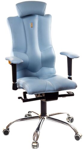Кресло для руководителя Kulik System Elegance экокожа светло-синий