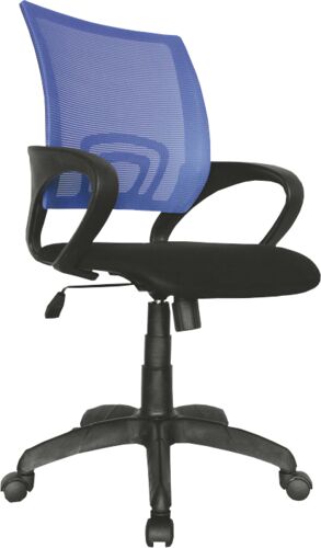 Кресло для оператора Мирэй Формула Спинка сетка синяя/сиденье В-14 черная МГ