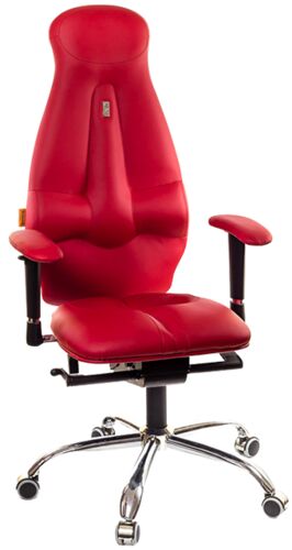 Кресло для руководителя Kulik System Galaxy экокожа красный