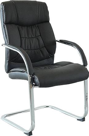 Кресло для посетителя Хорошие Кресла George ML Black экокожа черный