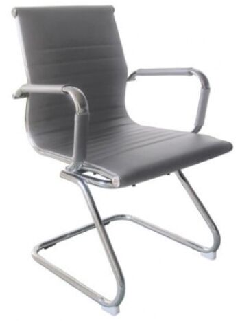 Кресло для посетителя Хорошие Кресла Jarick Grey экокожа серый
