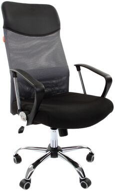 Кресло офисное Chairman 610 15-21, черный, TW серый