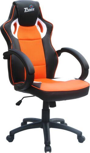 Кресло офисное Хорошие Кресла Геймер GK-0808 orange/оранжевый, экокожа