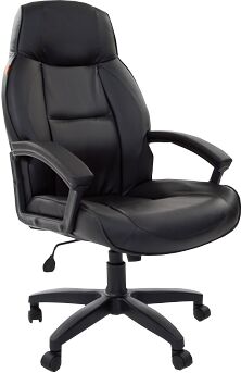 Кресло для руководителя Chairman 436 LT экопремиум черная