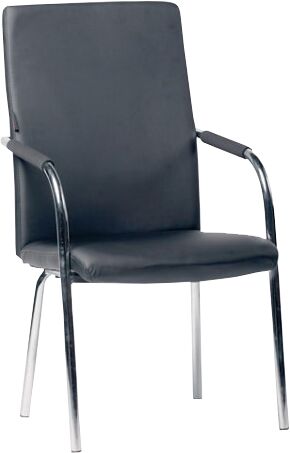 Кресло для посетителя Хорошие Кресла Loki Black экокожа черный