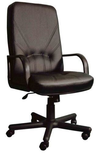 Кресло для руководителя Мирэй Менеджер стандарт кожа черная
