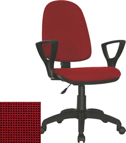 Кресло для оператора Мирэй Престиж new Гольф В-9 (красный-черный)